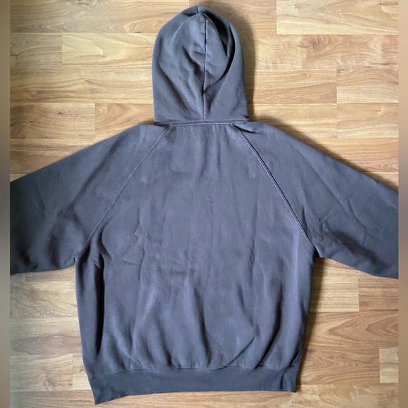 Essentials Fear Of God Hoodie/Sweatshirt Size XL Chocolate Brown/Raindrum - Picture 6 of 7